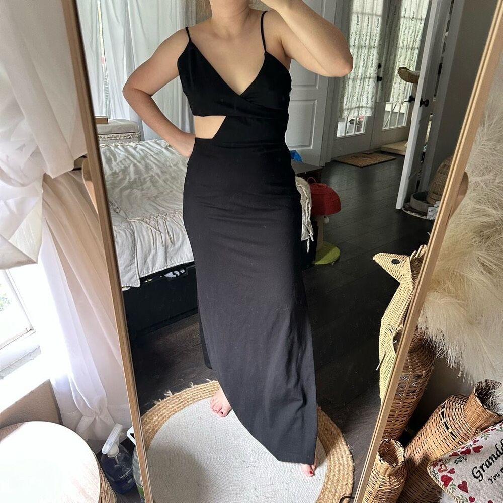 NBD Women’s Large Black Titan Cutout Dress